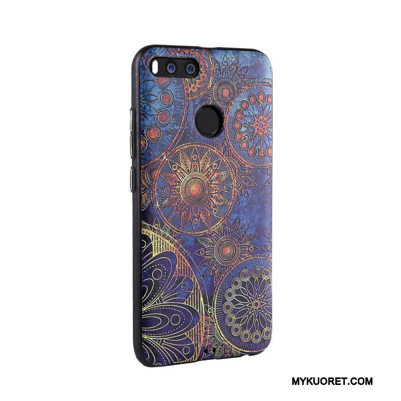 Kuori Mi 5x Kohokuviointi Puhelimen Kuoret Liiketoiminta, Kotelo Mi 5x Maalaus Vaaleansininen Pieni