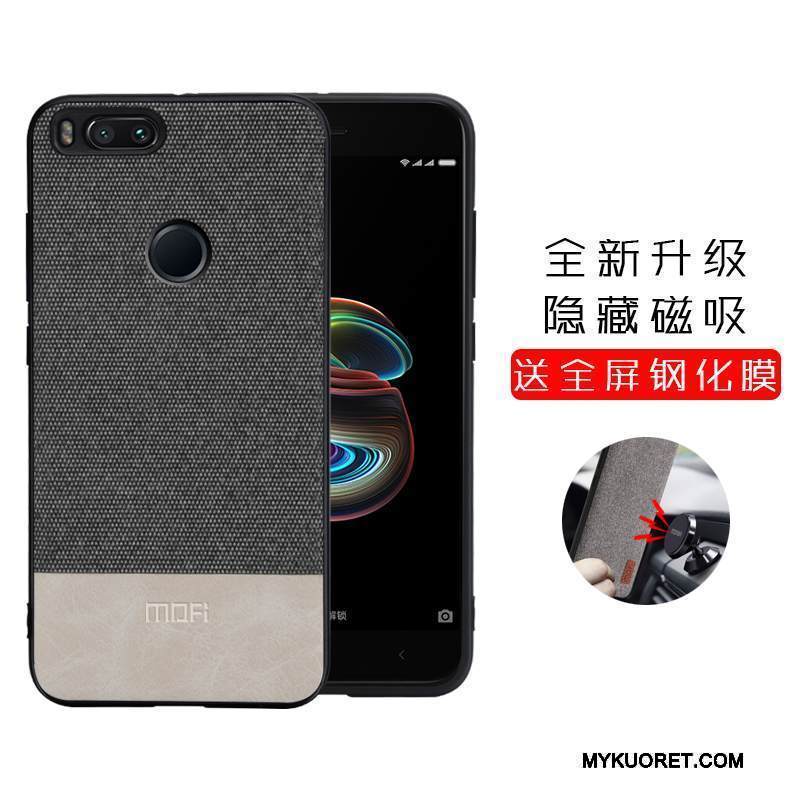 Kuori Mi 5x Laukut Musta Kova, Kotelo Mi 5x Pesty Suede Puhelimen Kuoret