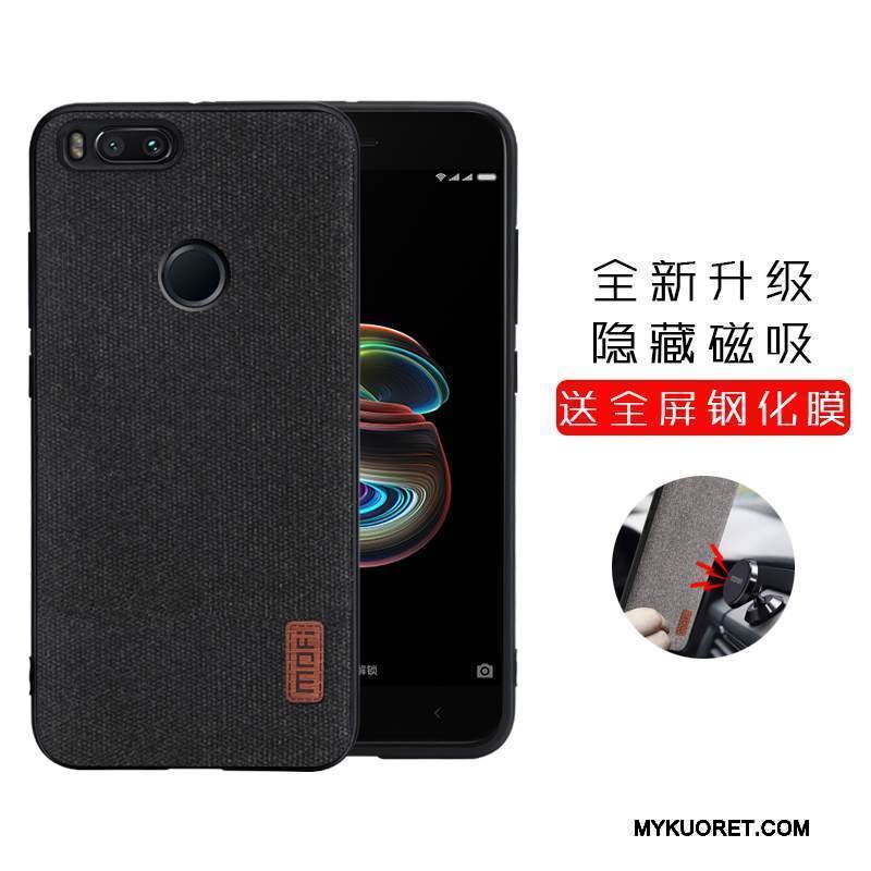 Kuori Mi 5x Laukut Musta Kova, Kotelo Mi 5x Pesty Suede Puhelimen Kuoret