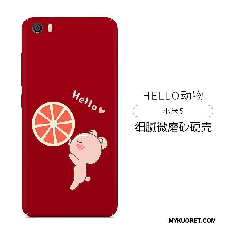 Kuori Mi 5x Laukut Pesty Suede Murtumaton, Kotelo Mi 5x Silikoni Pieni Trendi