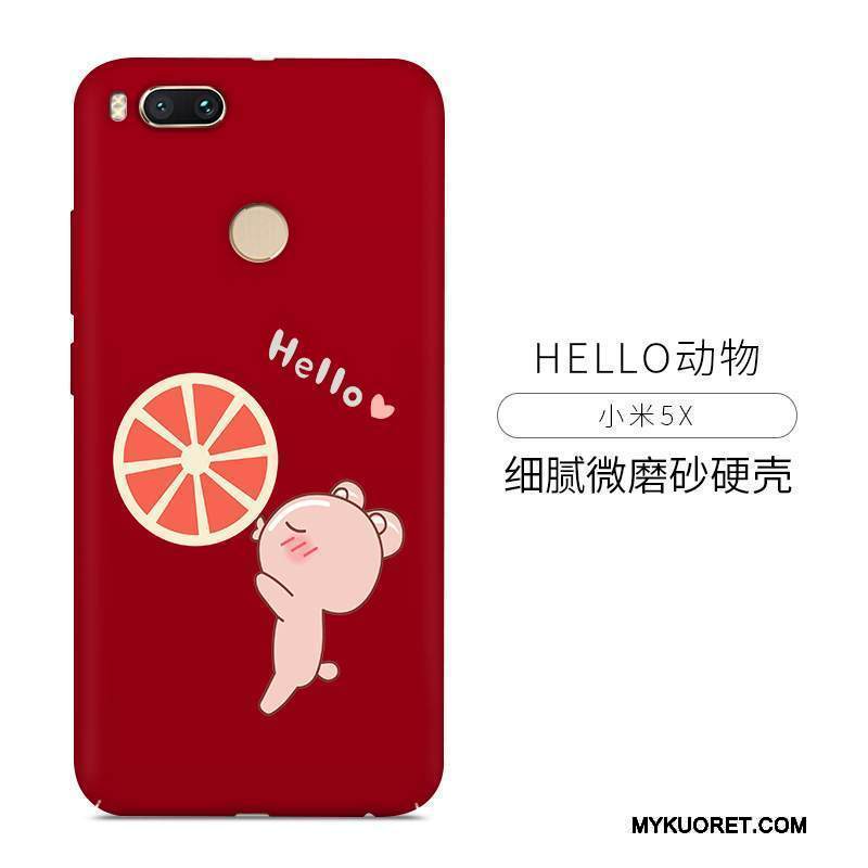 Kuori Mi 5x Laukut Pesty Suede Murtumaton, Kotelo Mi 5x Silikoni Pieni Trendi