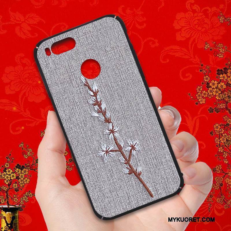 Kuori Mi 5x Laukut Pesty Suede Puhelimen Kuoret, Kotelo Mi 5x Suojaus Trendi Harmaa