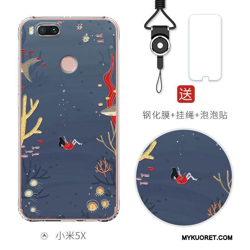 Kuori Mi 5x Luova Puhelimen Kuoret Murtumaton, Kotelo Mi 5x Sarjakuva Ihana Pieni