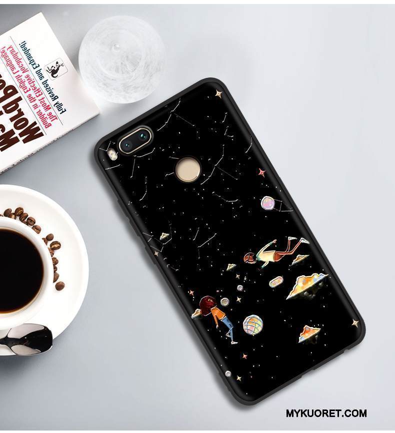 Kuori Mi 5x Pehmeä Neste Persoonallisuus Murtumaton, Kotelo Mi 5x Laukut Musta Ohut