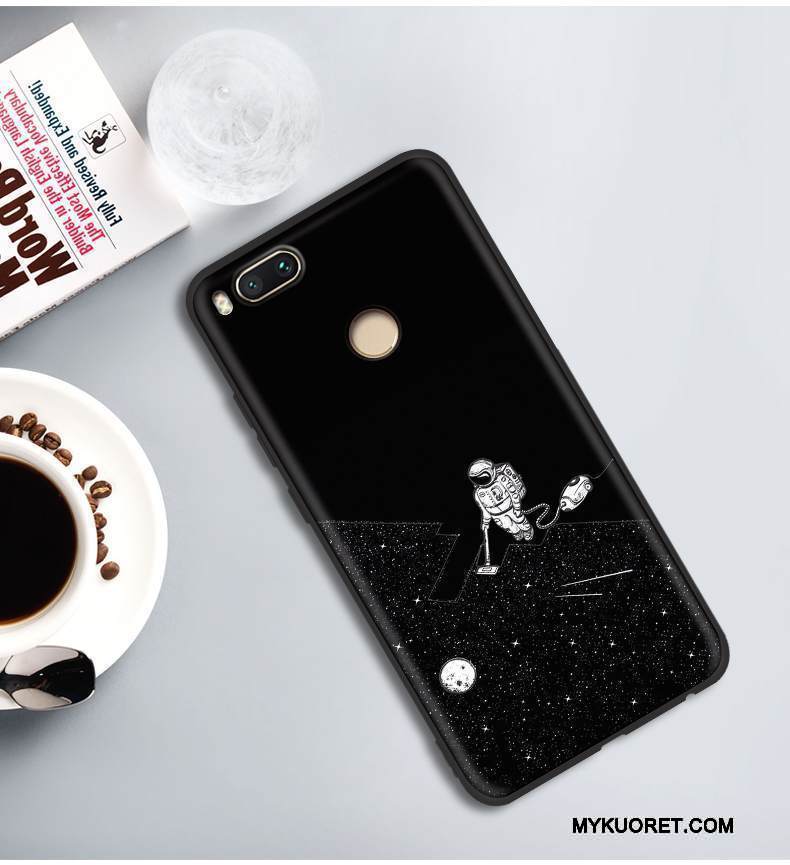 Kuori Mi 5x Pehmeä Neste Persoonallisuus Murtumaton, Kotelo Mi 5x Laukut Musta Ohut