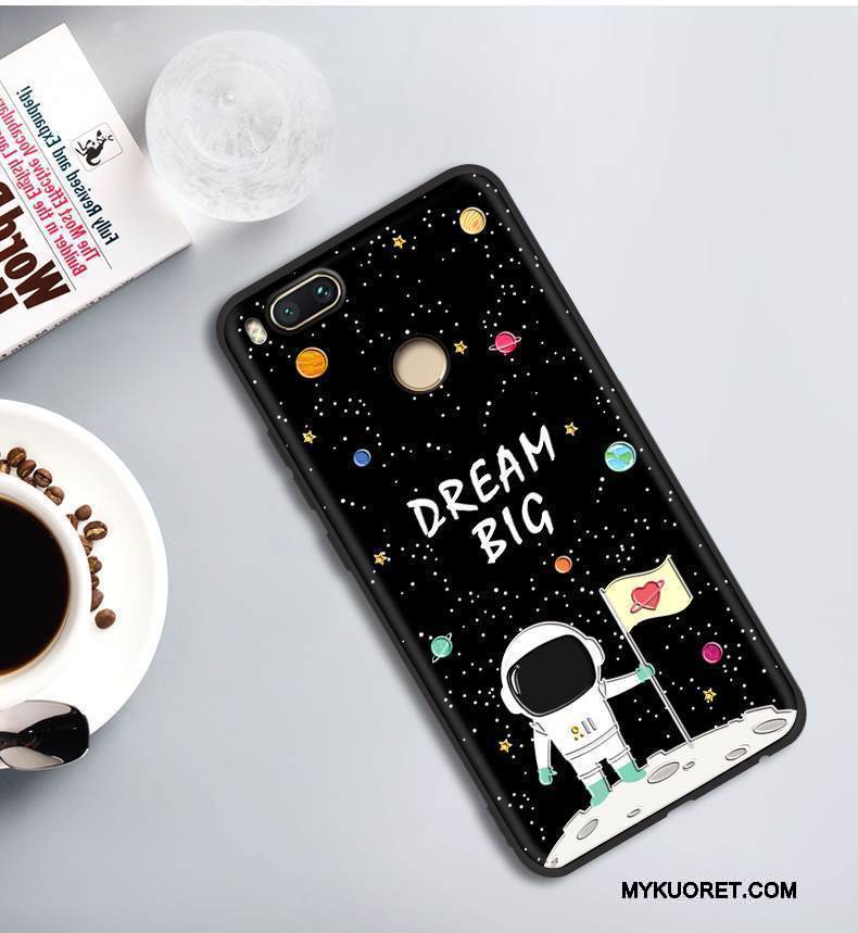 Kuori Mi 5x Pehmeä Neste Persoonallisuus Murtumaton, Kotelo Mi 5x Laukut Musta Ohut