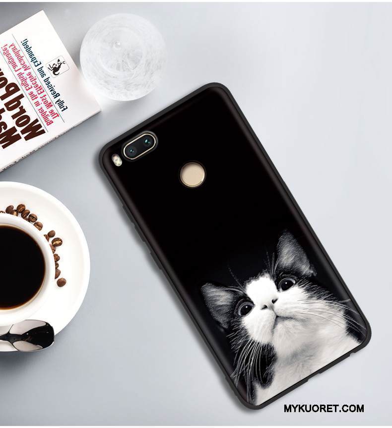 Kuori Mi 5x Pehmeä Neste Persoonallisuus Murtumaton, Kotelo Mi 5x Laukut Musta Ohut