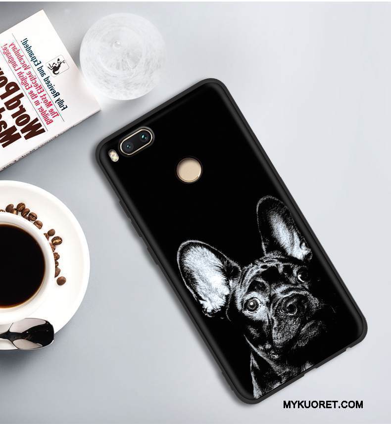 Kuori Mi 5x Pehmeä Neste Persoonallisuus Murtumaton, Kotelo Mi 5x Laukut Musta Ohut