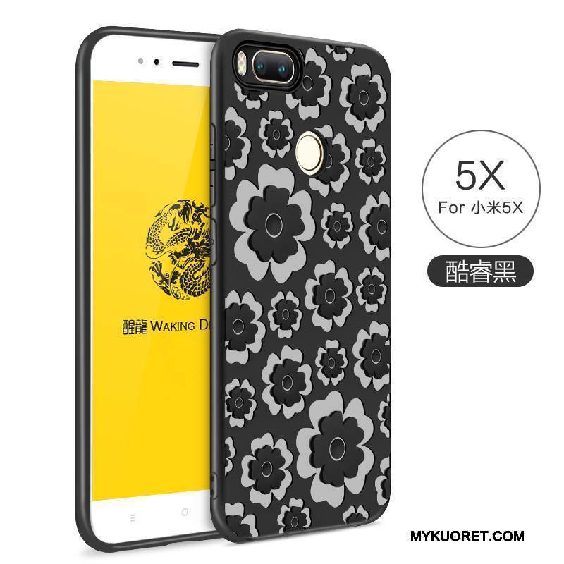 Kuori Mi 5x Pehmeä Neste Pieni Jauhe, Kotelo Mi 5x Suojaus Kiinteä Väri Puhelimen Kuoret