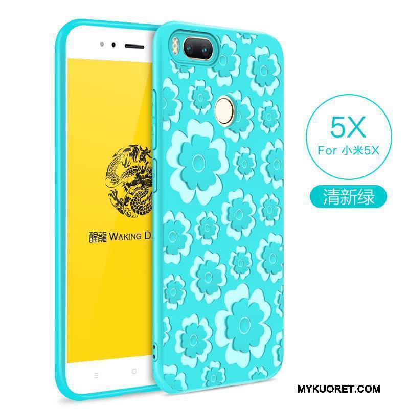 Kuori Mi 5x Pehmeä Neste Pieni Jauhe, Kotelo Mi 5x Suojaus Kiinteä Väri Puhelimen Kuoret