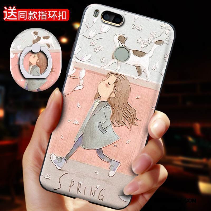 Kuori Mi 5x Pehmeä Neste Pieni Murtumaton, Kotelo Mi 5x Luova Puhelimen Kuoret Vihreä