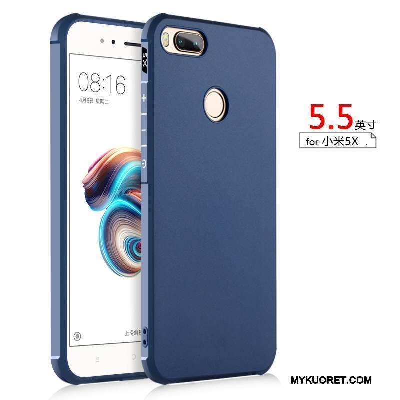 Kuori Mi 5x Pehmeä Neste Pieni Suupaltti, Kotelo Mi 5x Kohokuviointi Pesty Suede Harmaa