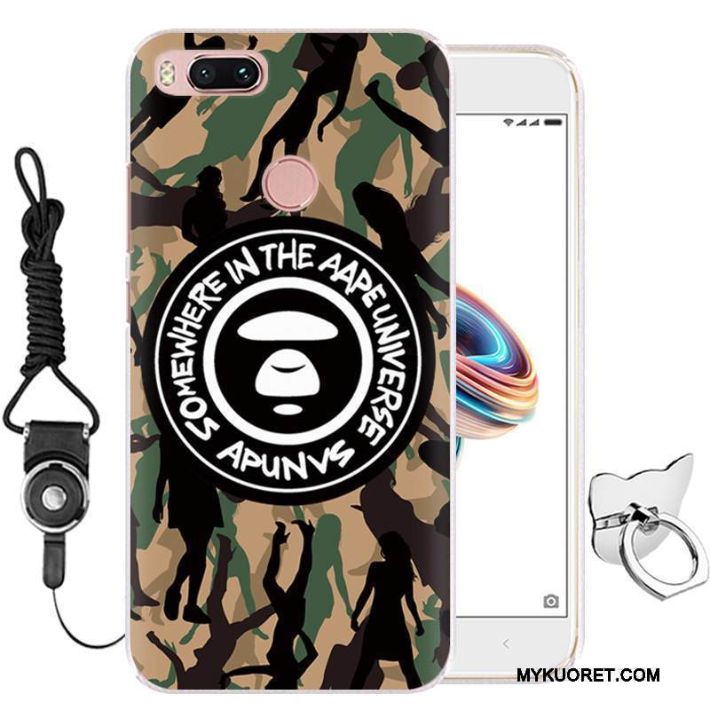 Kuori Mi 5x Sarjakuva Puhelimen Kuoret Murtumaton, Kotelo Mi 5x Suojaus Vihreä Pieni