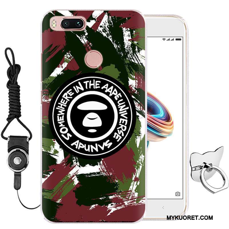 Kuori Mi 5x Sarjakuva Puhelimen Kuoret Murtumaton, Kotelo Mi 5x Suojaus Vihreä Pieni