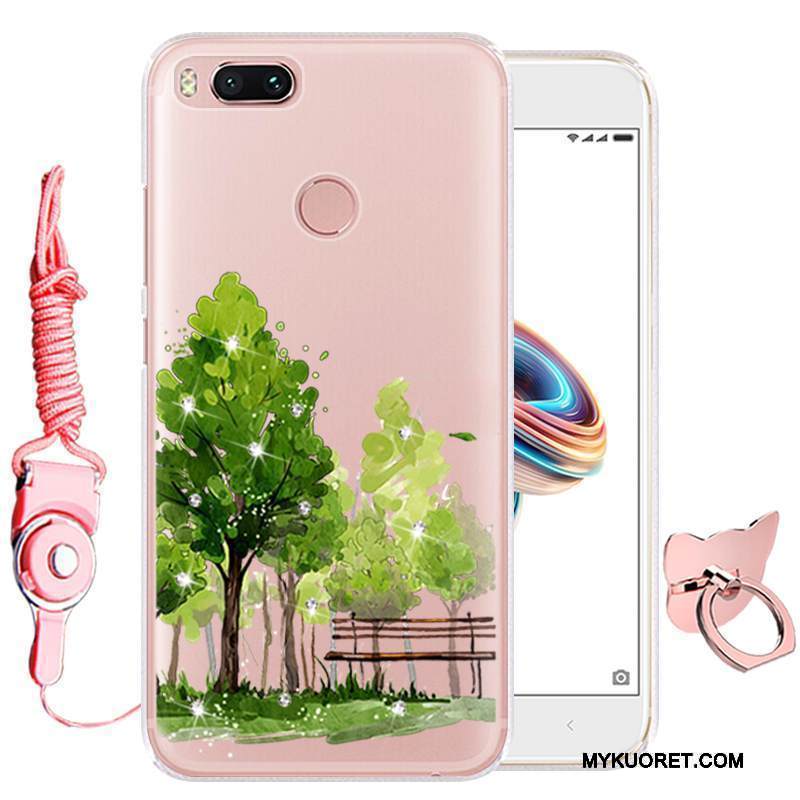 Kuori Mi 5x Sarjakuva Puhelimen Kuoret Murtumaton, Kotelo Mi 5x Suojaus Vihreä Pieni