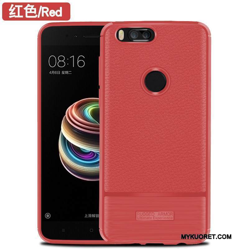 Kuori Mi 5x Silikoni Musta Persoonallisuus, Kotelo Mi 5x Laukut Puhelimen Kuoret Pieni