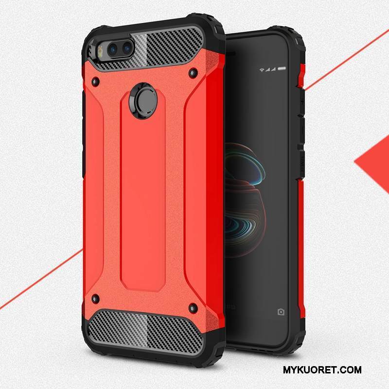 Kuori Mi 5x Silikoni Puhelimen Kuoret Kova, Kotelo Mi 5x Suojaus Hopea Murtumaton