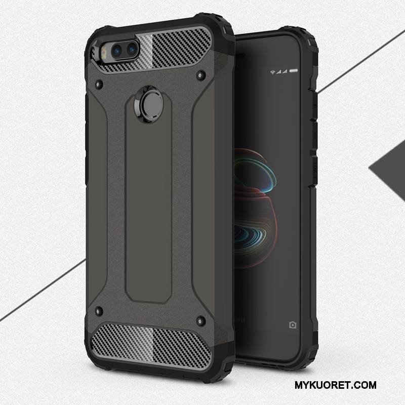 Kuori Mi 5x Silikoni Puhelimen Kuoret Kova, Kotelo Mi 5x Suojaus Hopea Murtumaton