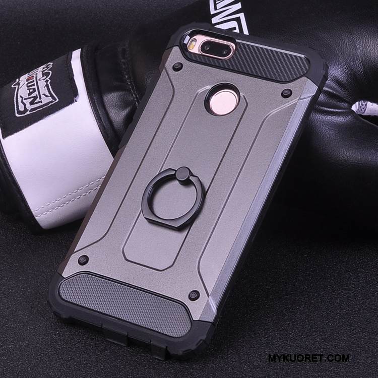 Kuori Mi 5x Silikoni Puhelimen Kuoret Kova, Kotelo Mi 5x Suojaus Hopea Murtumaton