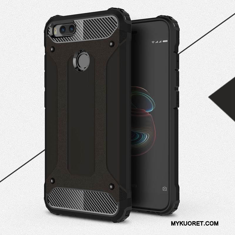 Kuori Mi 5x Silikoni Puhelimen Kuoret Kova, Kotelo Mi 5x Suojaus Hopea Murtumaton