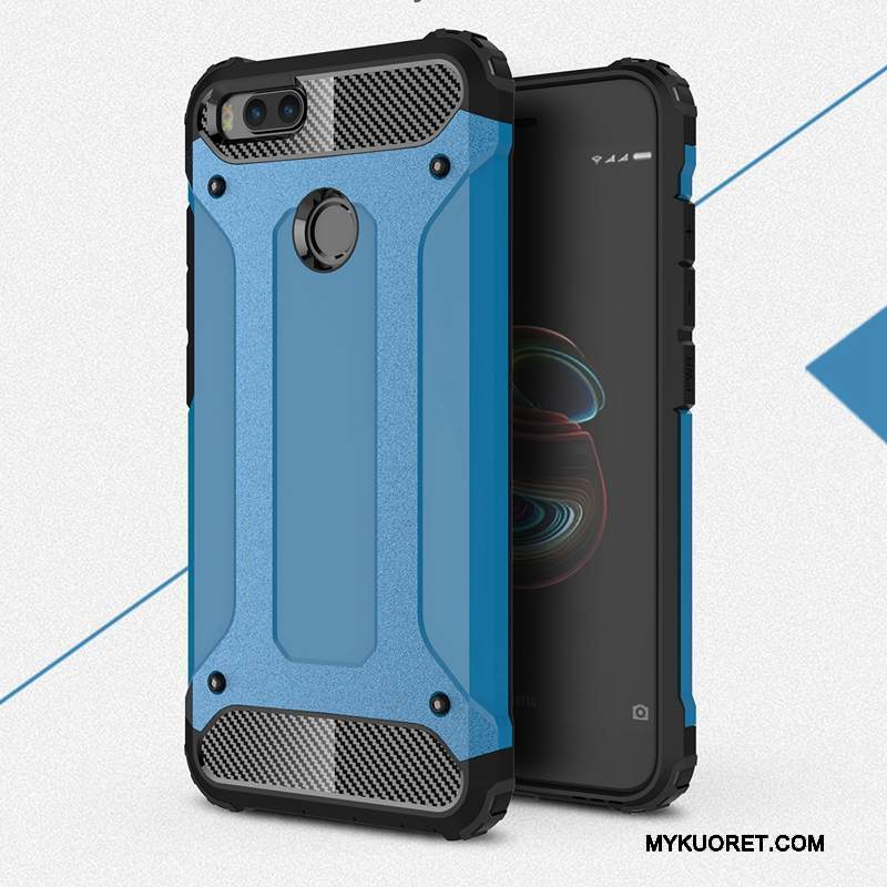 Kuori Mi 5x Silikoni Puhelimen Kuoret Kova, Kotelo Mi 5x Suojaus Hopea Murtumaton