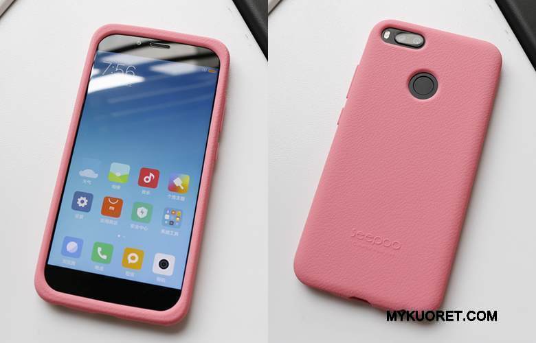 Kuori Mi 5x Silikoni Punainen Murtumaton, Kotelo Mi 5x Pehmeä Neste Pieni Liukumaton