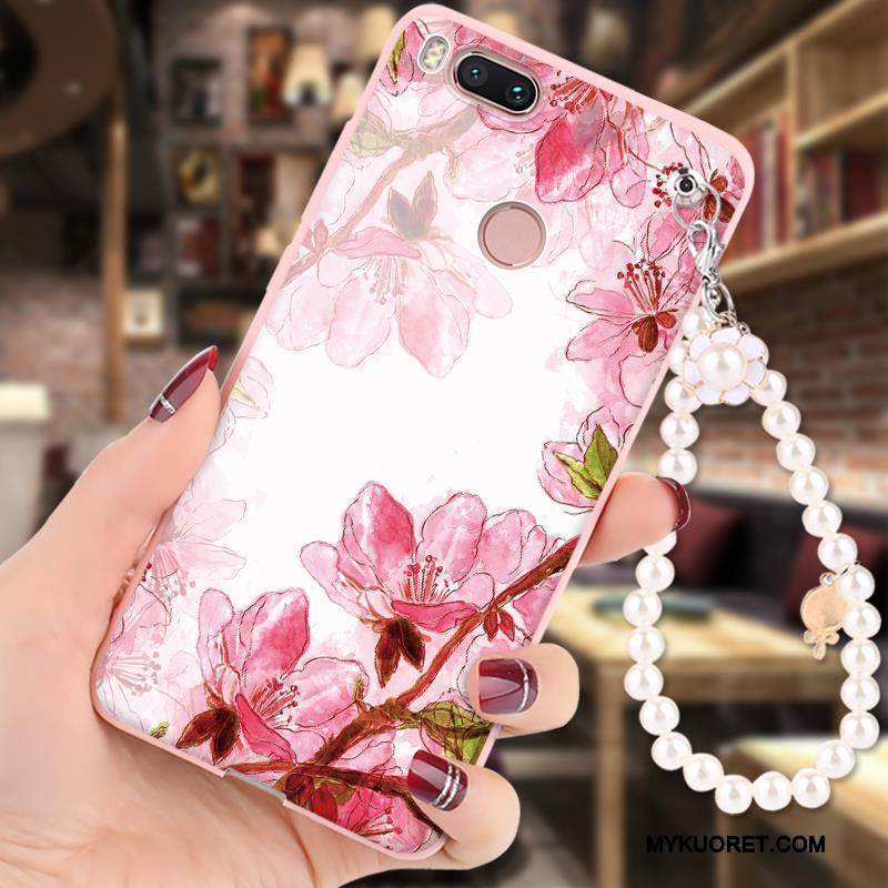 Kuori Mi 5x Suojaus Jauhe Murtumaton, Kotelo Mi 5x Pehmeä Neste Ripustettavat Koristeet Pieni