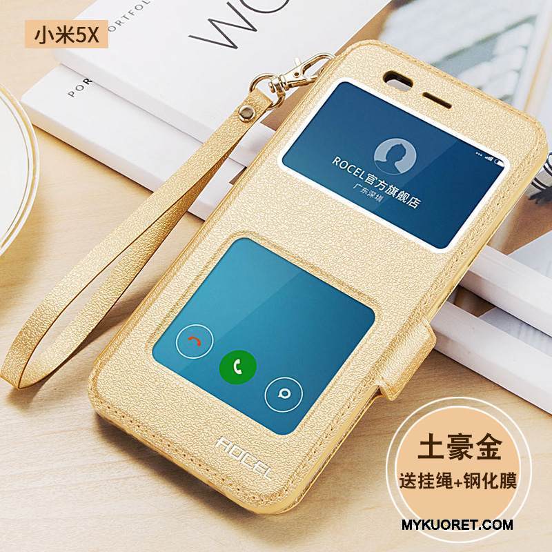 Kuori Mi 5x Suojaus Murtumaton Pieni, Kotelo Mi 5x Laukut Punainen Kulta