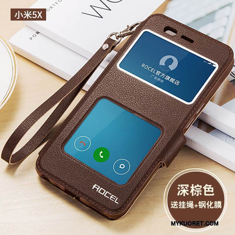 Kuori Mi 5x Suojaus Murtumaton Pieni, Kotelo Mi 5x Laukut Punainen Kulta