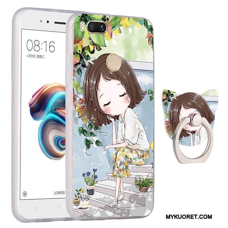 Kuori Mi 5x Suojaus Pieni Pesty Suede, Kotelo Mi 5x Laukut Vihreä Murtumaton