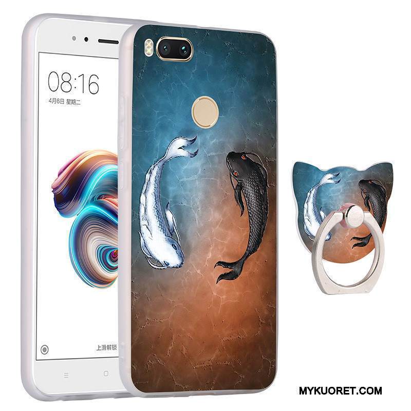 Kuori Mi 5x Suojaus Pieni Pesty Suede, Kotelo Mi 5x Laukut Vihreä Murtumaton