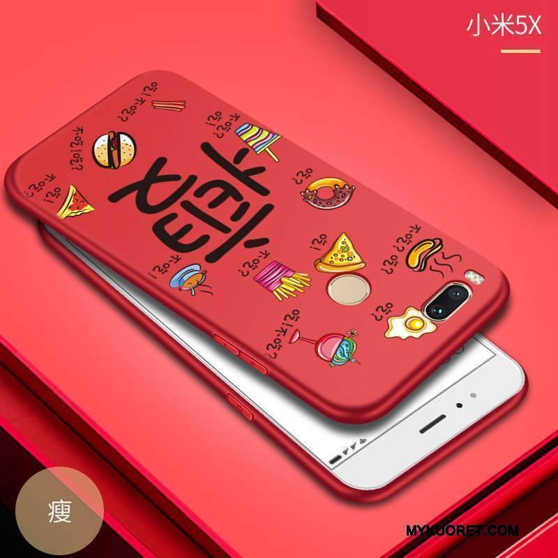 Kuori Mi 5x Suojaus Pieni Pesty Suede, Kotelo Mi 5x Pehmeä Neste Puhelimen Kuoret Murtumaton