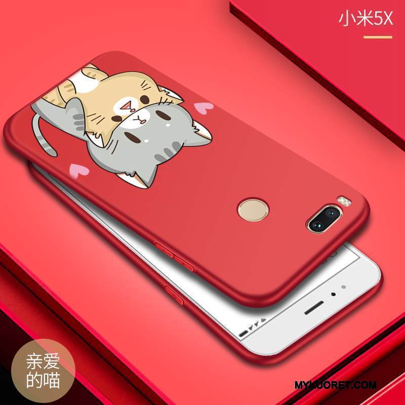 Kuori Mi 5x Suojaus Pieni Pesty Suede, Kotelo Mi 5x Pehmeä Neste Puhelimen Kuoret Murtumaton