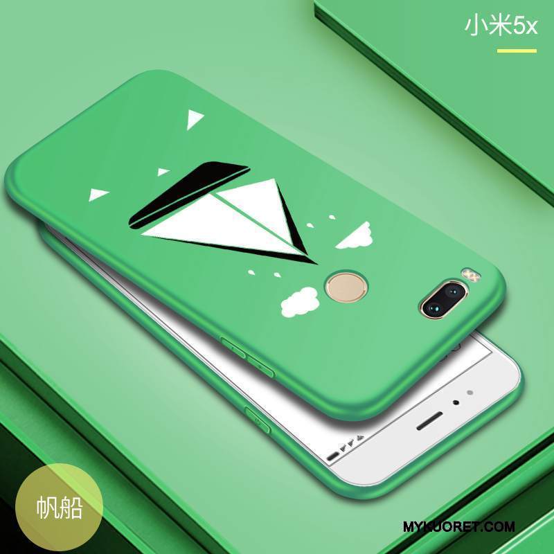 Kuori Mi 5x Suojaus Pieni Pesty Suede, Kotelo Mi 5x Pehmeä Neste Puhelimen Kuoret Murtumaton