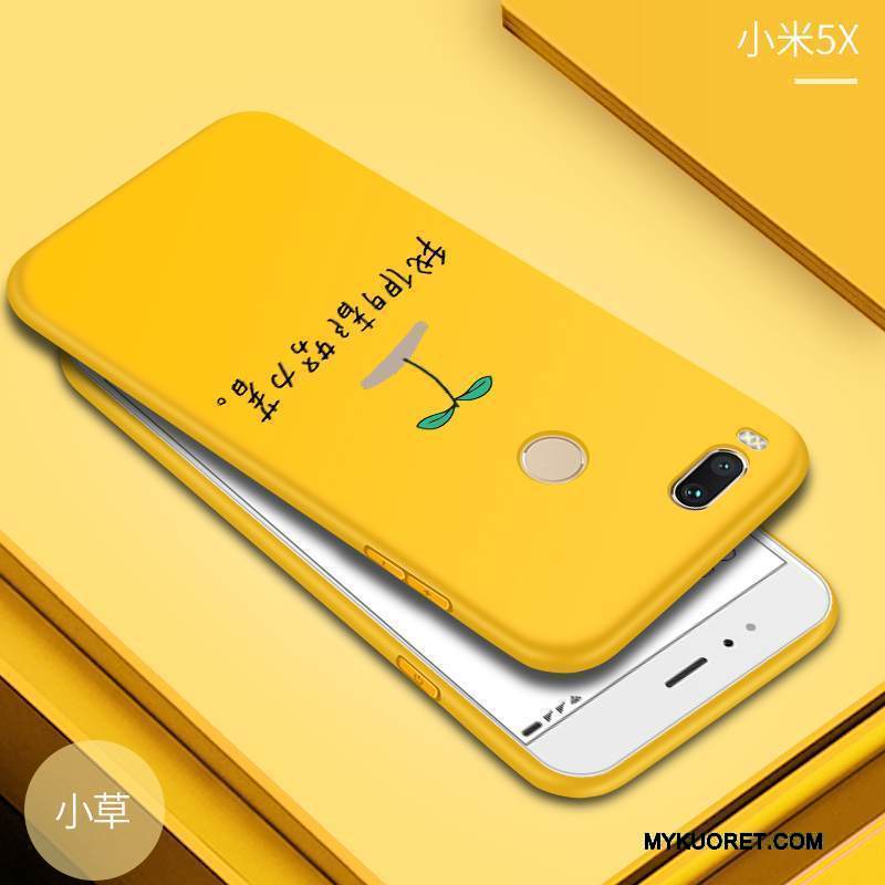 Kuori Mi 5x Suojaus Pieni Pesty Suede, Kotelo Mi 5x Pehmeä Neste Puhelimen Kuoret Murtumaton