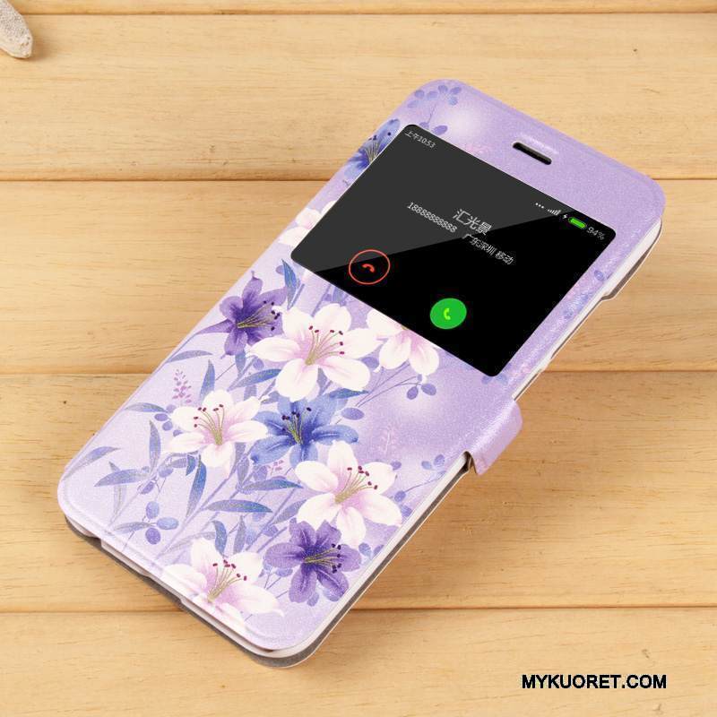 Kuori Mi 5x Suojaus Violetti Trendi, Kotelo Mi 5x Nahka Murtumaton Pieni