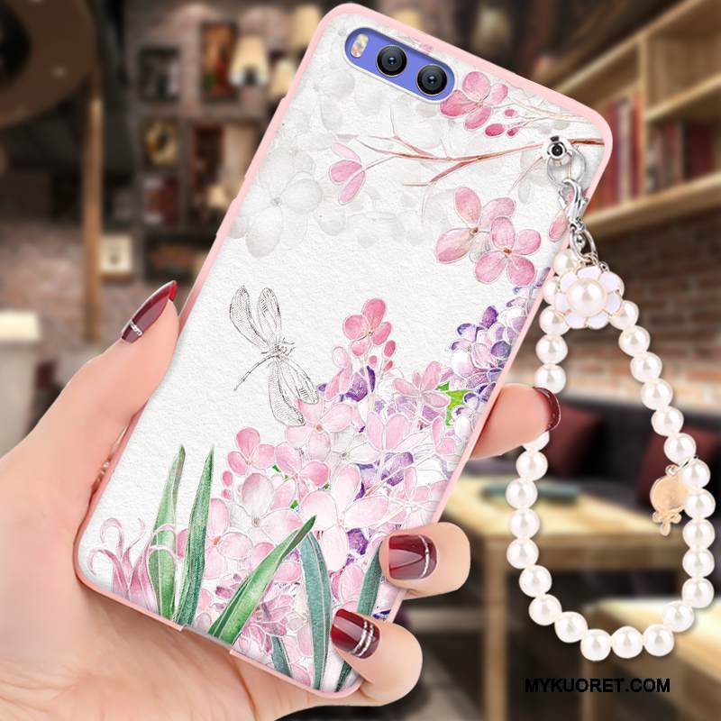 Kuori Mi 6 Kohokuviointi Murtumaton Jauhe, Kotelo Mi 6 Sarjakuva Ripustettavat Koristeet Trendi