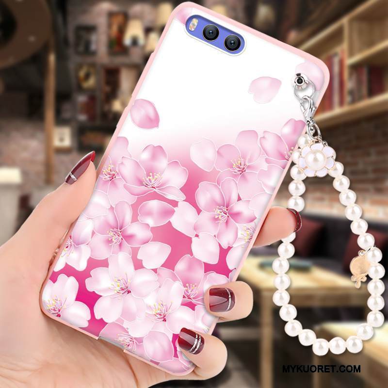 Kuori Mi 6 Kohokuviointi Murtumaton Jauhe, Kotelo Mi 6 Sarjakuva Ripustettavat Koristeet Trendi