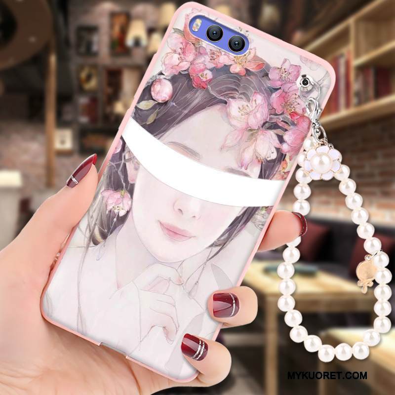 Kuori Mi 6 Kohokuviointi Murtumaton Jauhe, Kotelo Mi 6 Sarjakuva Ripustettavat Koristeet Trendi