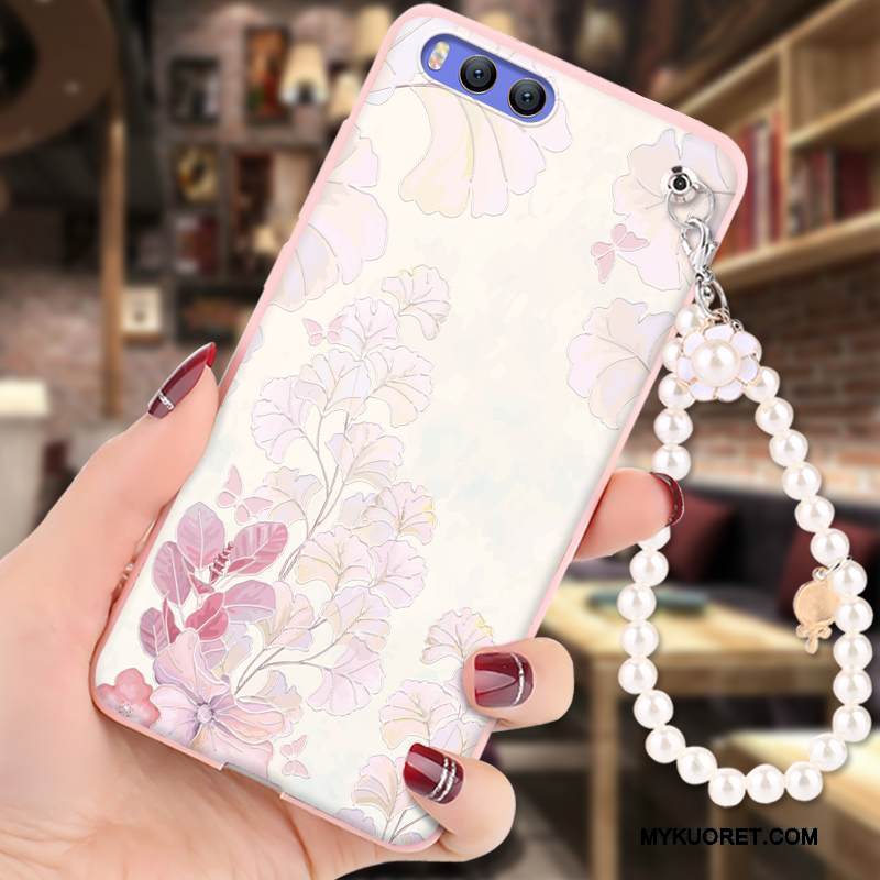 Kuori Mi 6 Kohokuviointi Murtumaton Jauhe, Kotelo Mi 6 Sarjakuva Ripustettavat Koristeet Trendi