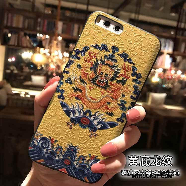 Kuori Mi 6 Laukut Kiinalainen Tyyli Keltainen, Kotelo Mi 6 Silikoni Pieni Puhelimen Kuoret