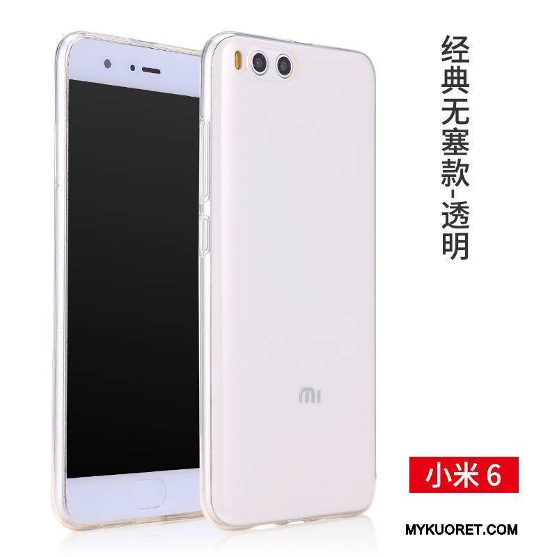Kuori Mi 6 Laukut Läpinäkyvä Punainen, Kotelo Mi 6 Pehmeä Neste Puhelimen Kuoret Pieni
