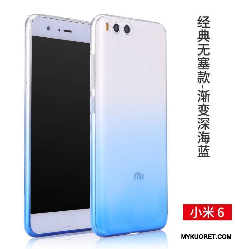 Kuori Mi 6 Laukut Läpinäkyvä Punainen, Kotelo Mi 6 Pehmeä Neste Puhelimen Kuoret Pieni