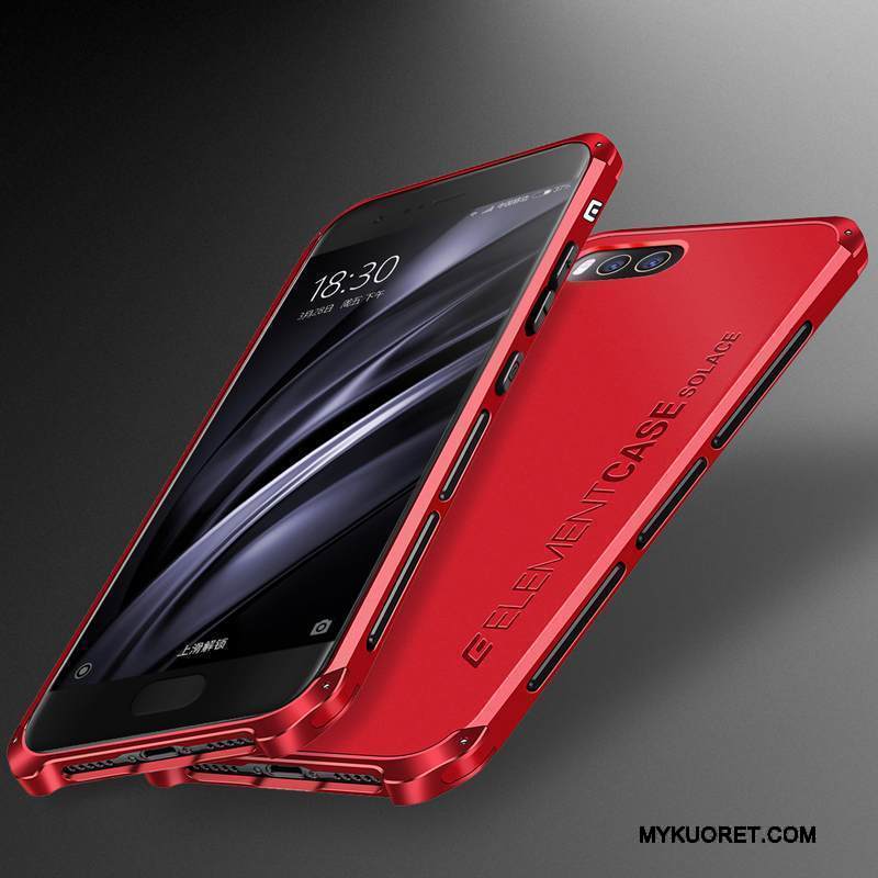 Kuori Mi 6 Luova Pesty Suede Punainen, Kotelo Mi 6 Laukut Murtumaton Pieni