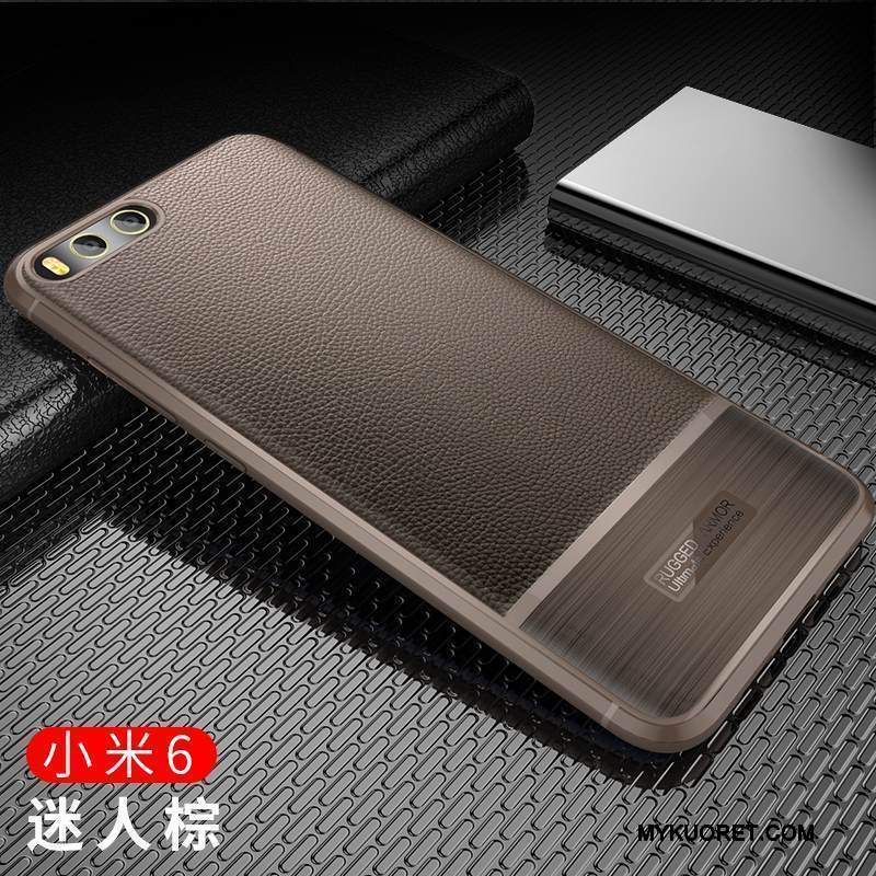 Kuori Mi 6 Luova Puhelimen Kuoret Murtumaton, Kotelo Mi 6 Suojaus Pieni Pesty Suede