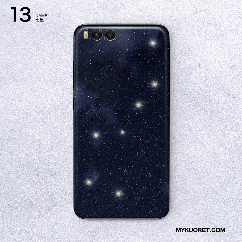 Kuori Mi 6 Luova Takakansi Kalvo, Kotelo Mi 6 Suojaus Väriset Tummansininen