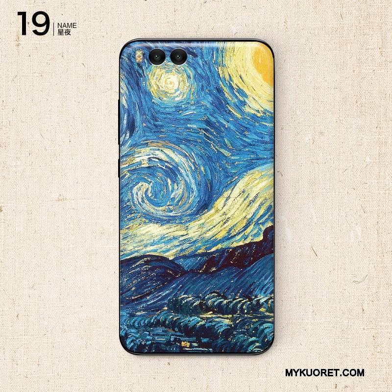 Kuori Mi 6 Luova Takakansi Kalvo, Kotelo Mi 6 Suojaus Väriset Tummansininen