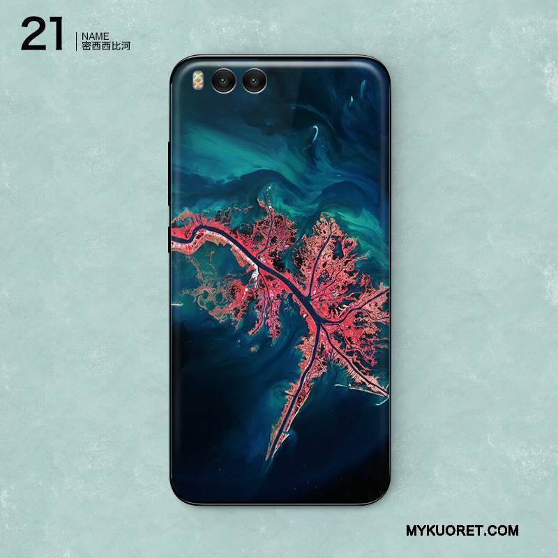 Kuori Mi 6 Luova Takakansi Kalvo, Kotelo Mi 6 Suojaus Väriset Tummansininen