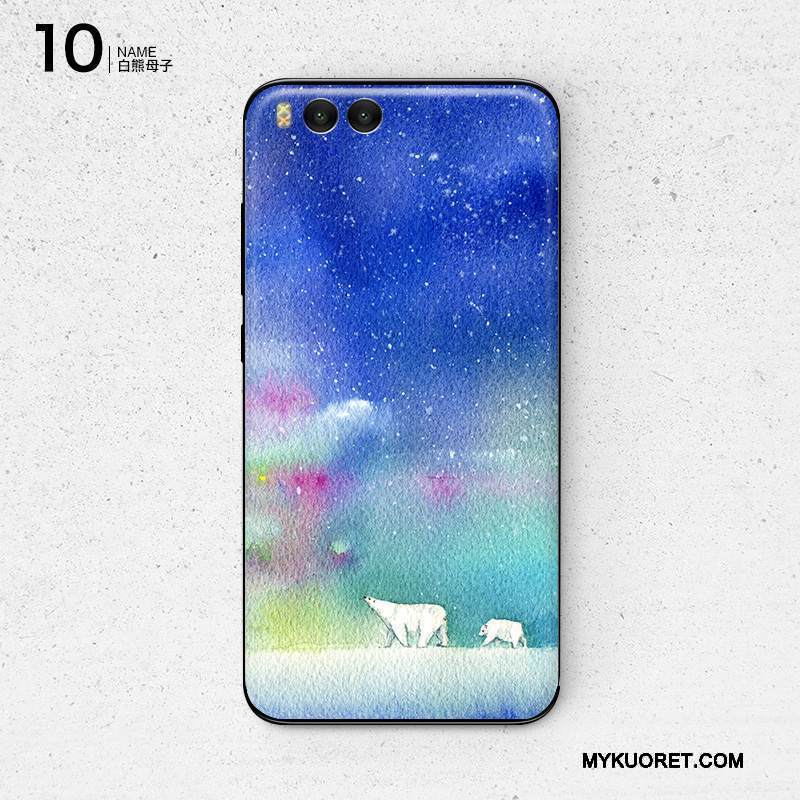 Kuori Mi 6 Luova Takakansi Kalvo, Kotelo Mi 6 Suojaus Väriset Tummansininen