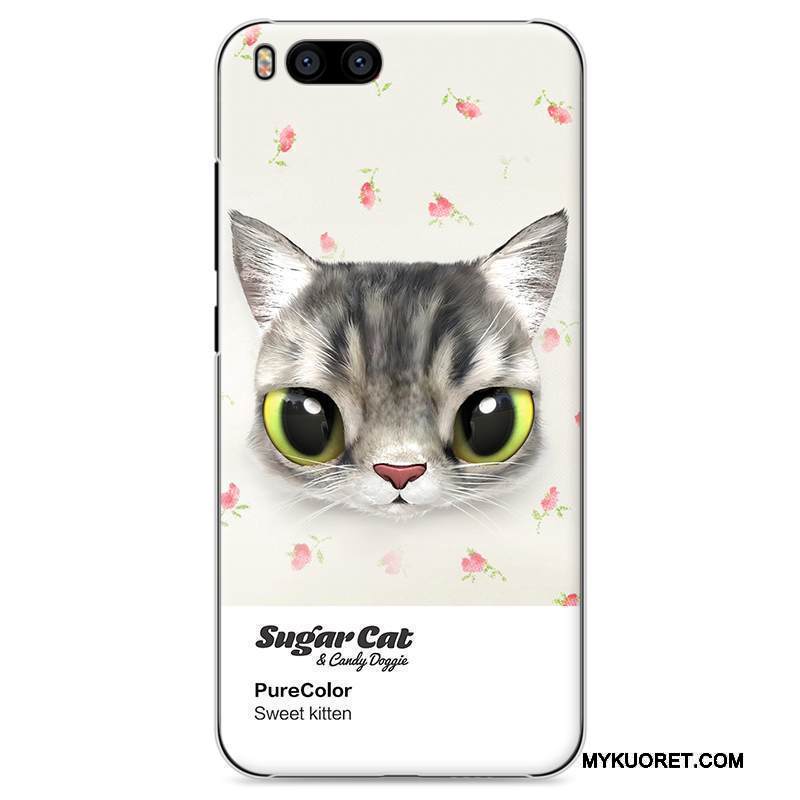 Kuori Mi 6 Maalaus Puhelimen Kuoret Oranssi, Kotelo Mi 6 Sarjakuva Trendi Ihana